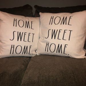 Rae Dunn set of accent pillows